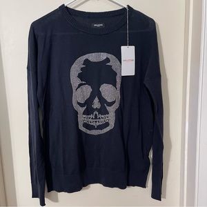 Zadig & Voltaire Gaby Skull Strass Wool Sweater women’s size : S, M, L